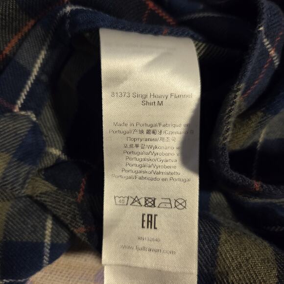 Fjallraven Singi Heavy Flannel Button Down Work Shirt Brown Plaid Mens Size XXL - Picture 11 of 11